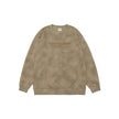 Retro heavy Oversized Crew neck Pullover sweatshirt for men