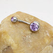Puncture Hypoallergenic Titanium Steel Navel Buckle Belly Nail