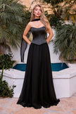 Soft chiffon with structured seam detailing
