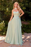 Soft chiffon with structured seam detailing