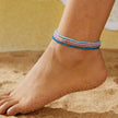 Luminous Bead Colored Beaded Anklet Bracelet