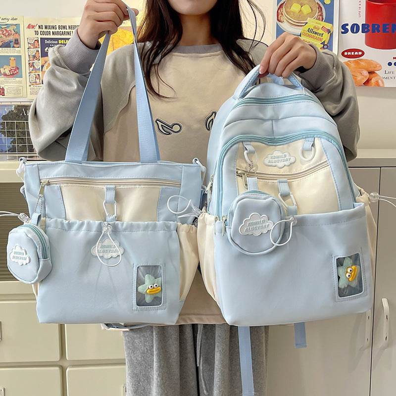 Matching High School Girls Backpack and Tote Bag
