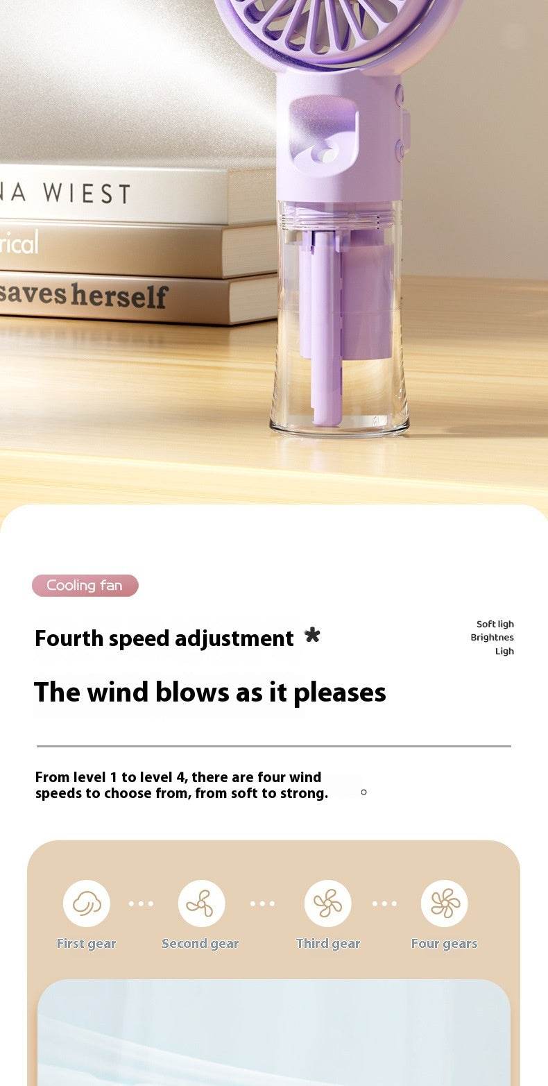Usb Rechargeable Halter Portable F4 Handheld Spray Hydrating Fan