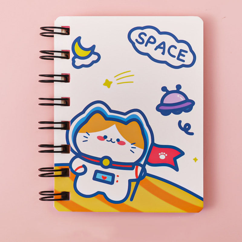 Astronaut Pocket Flipper Notebook – Space Themed Mini Flip Notepad (10.5×8cm)