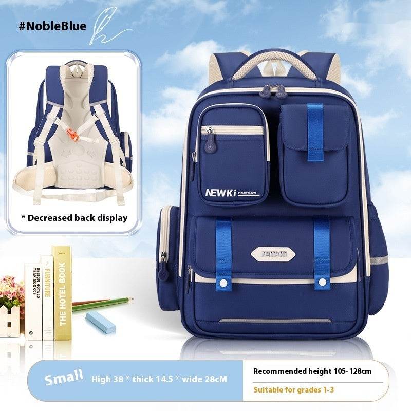 Children's Spine Protection Backpack Multi-compartment Burden Reduction Schoolbag