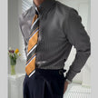 Men's Plaid Non-Iron Slim Fit Dress Shirt – Empire Collar Business Casual | Canada & USA