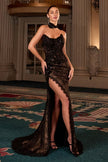 Sheer lace & beaded appliqués