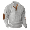 Corduroy Casual Stand Collar Long-sleeved Sweater men