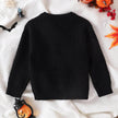 Unisex Cartoon Ghost Embroidered Long-sleeved Sweater Pullover for Boys and girls