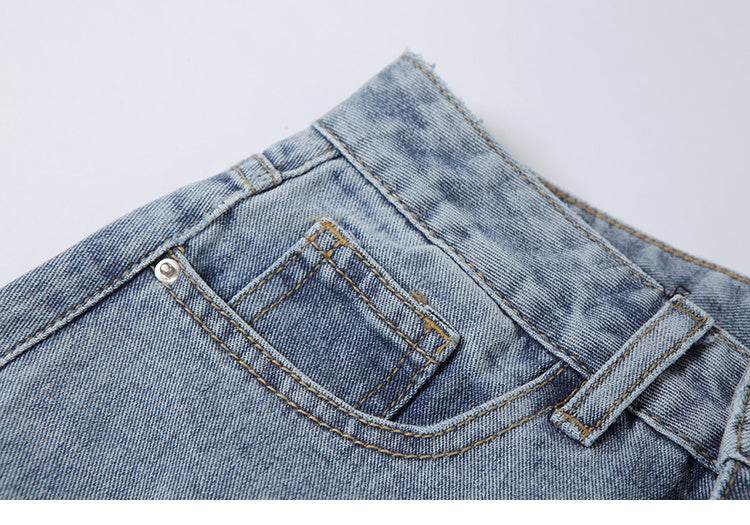 Women Street style Ripped Denim Jeans Pant Low rise