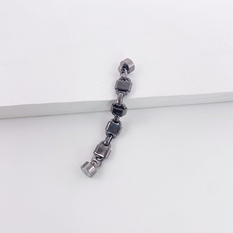 Chain Metal Magnetic Ear Bone Clip Earrings – No Piercing Vintage Alloy in Gold, Silver & Black