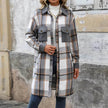 plaid jacket womens outfit Winter cashmere  Jacket Outwear for women