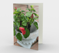 Set of 3 Blank Greeting Cards | 5 x 7 | Hibiscus