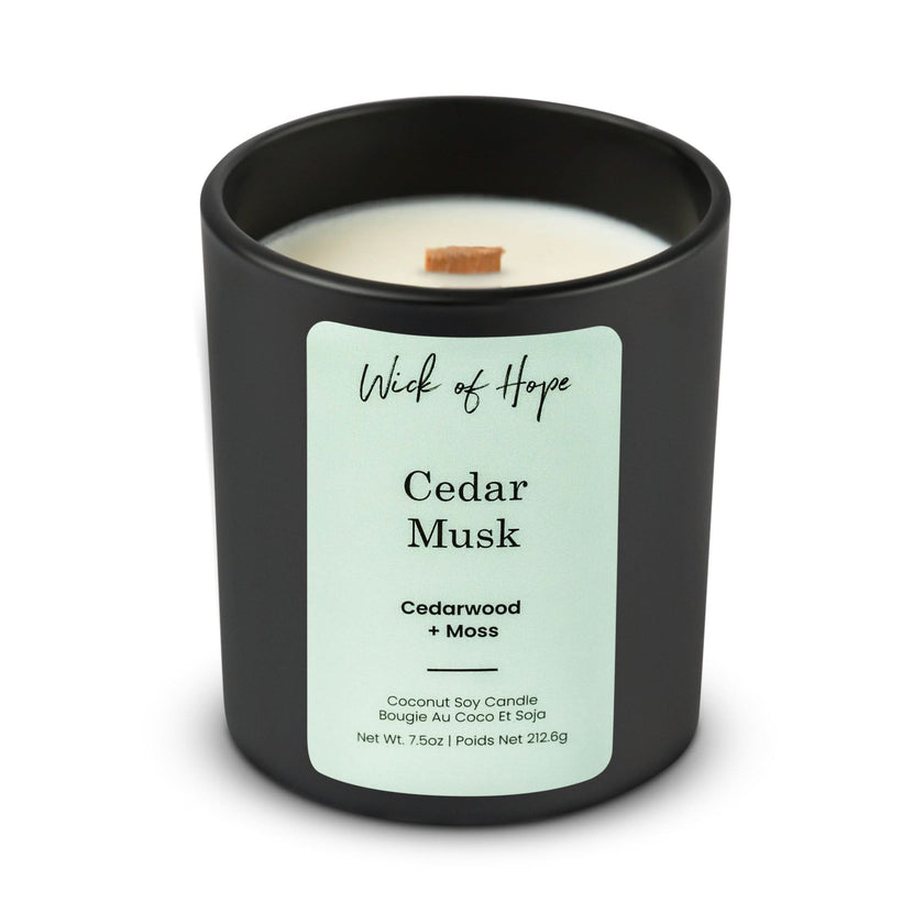 Cedar Musk Candle | Cedarwood + Moss