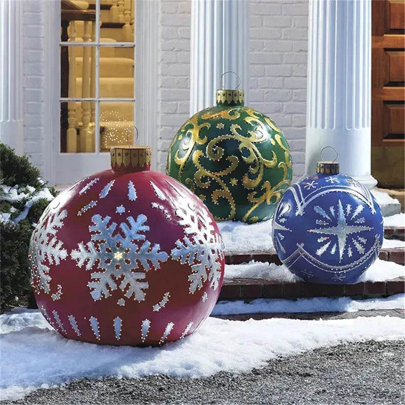 Christmas Ornament Holly Ball Outdoor Tree Decoration Christmas Balls for Yards