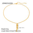 Stainless Steel Shell & Starfish Beach Necklace – Electroplated Clavicle Chain for Women (14 Styles)