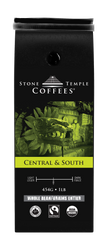 Central & South - Whole Bean, Medium Roast, Certified Organic OCIA/ Fairtrade Coffee 1lb/454g