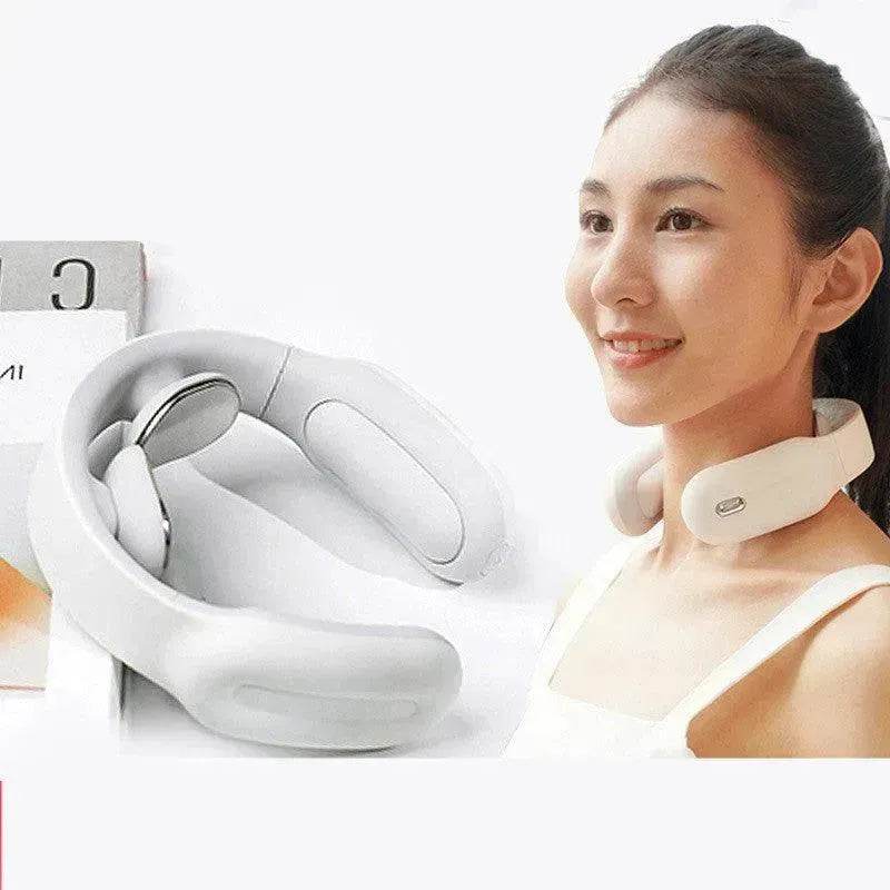 U-Shape Cervical Neck & Shoulder Massager with Heat – Pulse Therapy, 3 Modes, Remote Control, USB Rechargeable