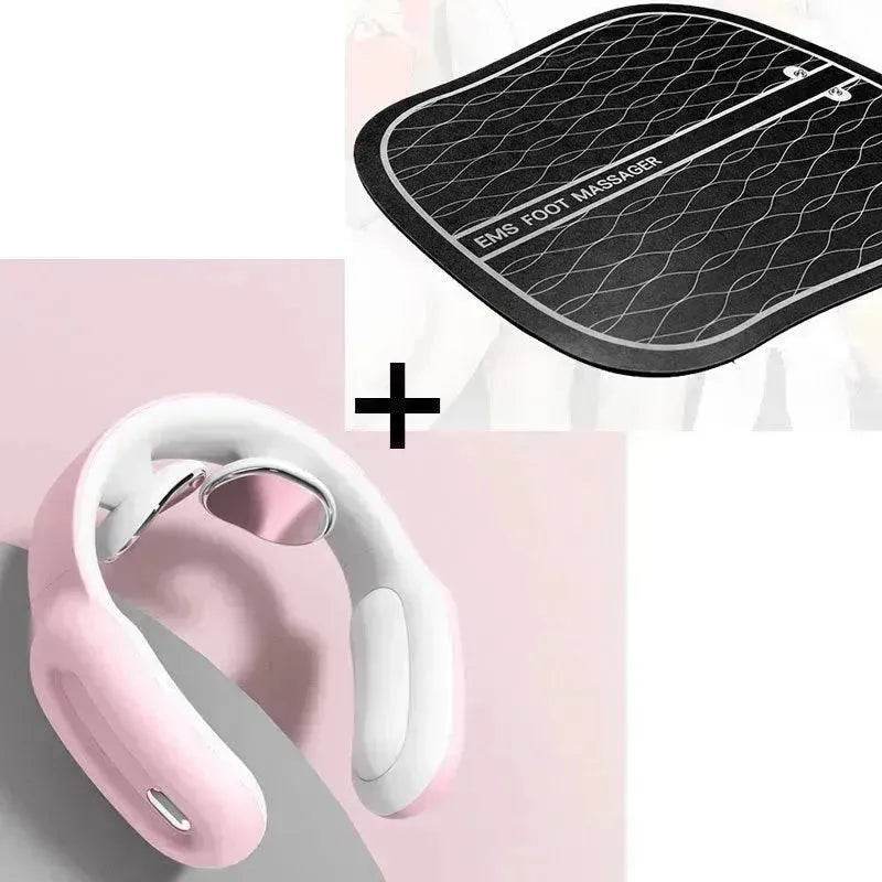U-Shape Cervical Neck & Shoulder Massager with Heat – Pulse Therapy, 3 Modes, Remote Control, USB Rechargeable