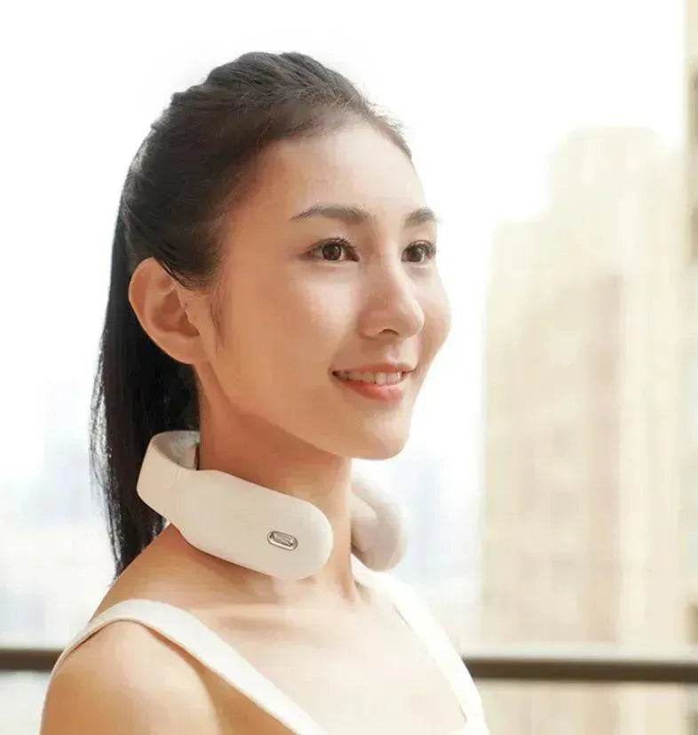 U-Shape Cervical Neck & Shoulder Massager with Heat – Pulse Therapy, 3 Modes, Remote Control, USB Rechargeable