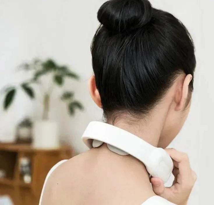 U-Shape Cervical Neck & Shoulder Massager with Heat – Pulse Therapy, 3 Modes, Remote Control, USB Rechargeable