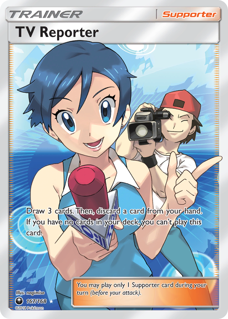 TV Reporter - 167/168 - Full Art Ultra Rare