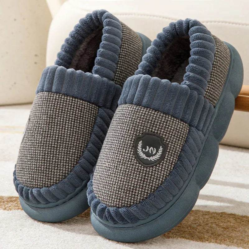Plush Slippers – Warm Non-Slip PVC Overshoe Home Footwear