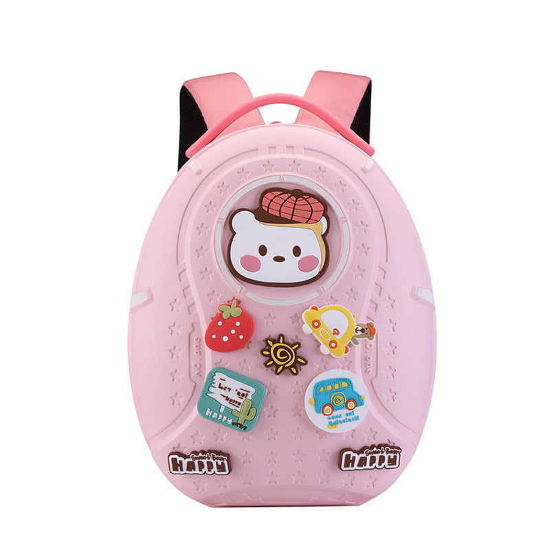 FUNLAB Air Backpack – Cartoon DIY Kids EVA School Bag | Blue, Yellow, Pink