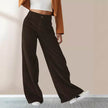 High Waist Drooping Slimming Casual Straight Pants Women's Corduroy Trousers