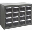 KPC-500 Parts Cabinet, Galvanized Steel, 16 Drawers, 18-3/10