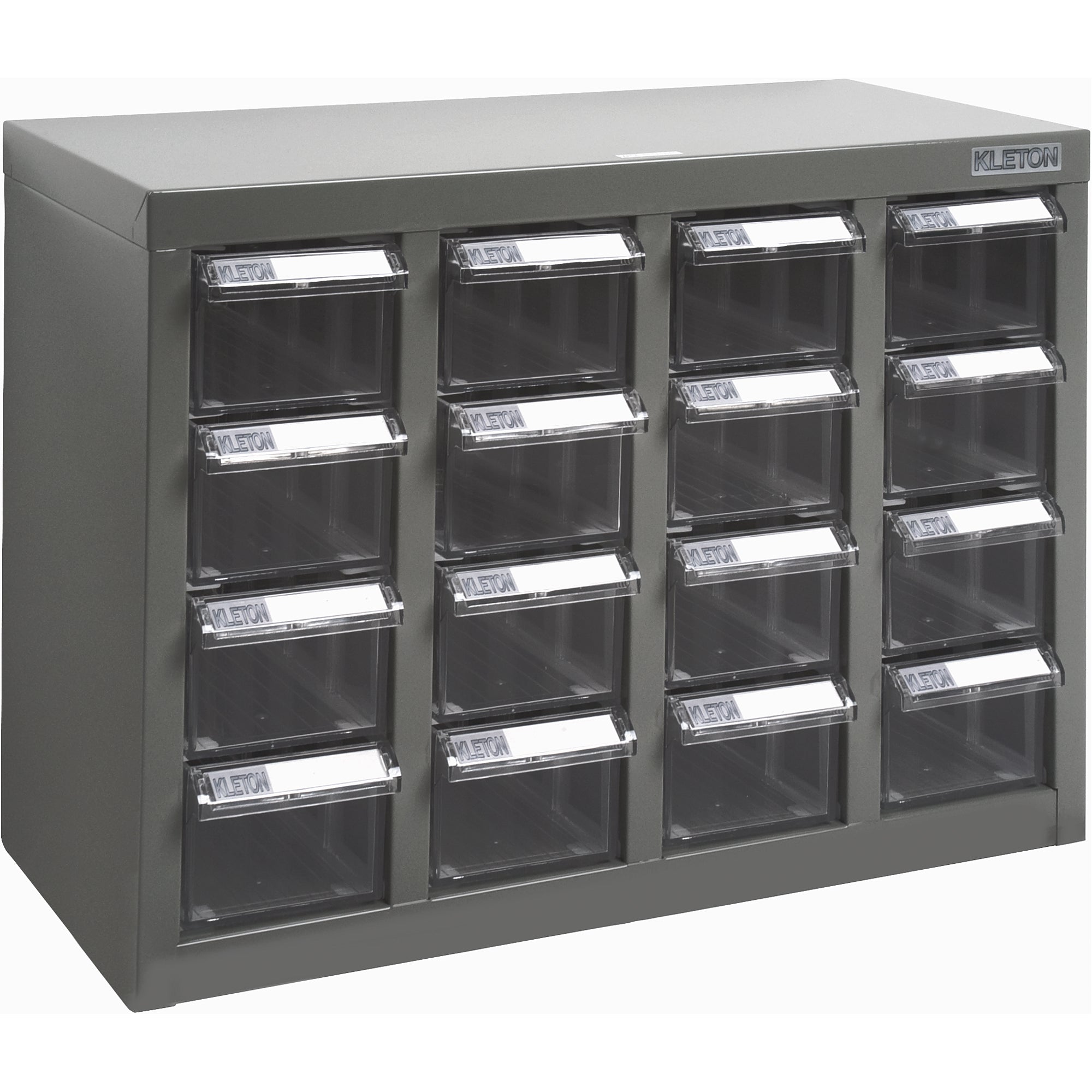 KPC-500 Parts Cabinet, Galvanized Steel, 16 Drawers, 18-3/10