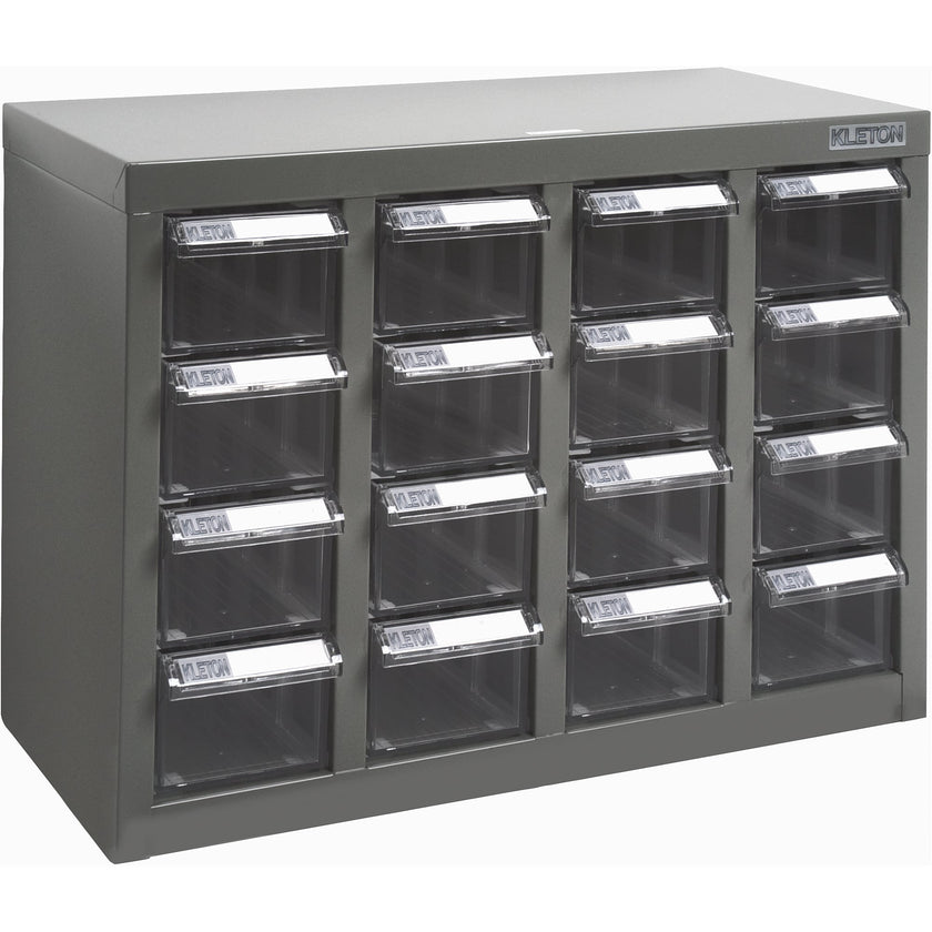 KPC-500 Parts Cabinet, Galvanized Steel, 16 Drawers, 18-3/10