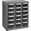 Armoire à pièces KPC-600, acier galvanisé, 18 tiroirs, 35,3 x 22,2 x 41,9 cm, gris.
