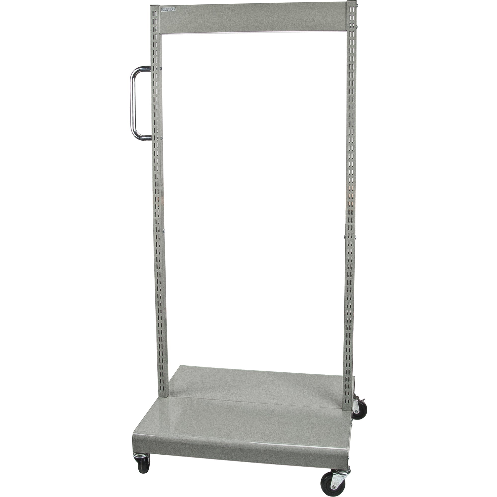 Chariot à bacs inclinables mobile - Chariot uniquement, double face, 67 cm L x 56 cm P x 146 cm H