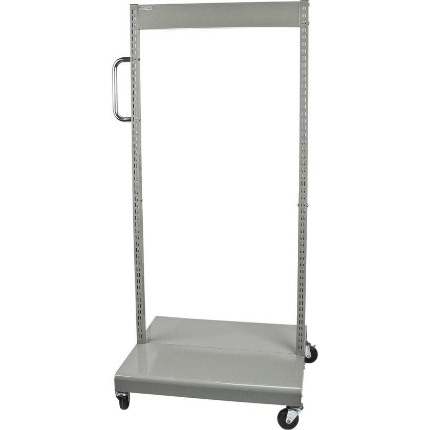 Chariot à bacs inclinables mobile - Chariot uniquement, double face, 67 cm L x 56 cm P x 146 cm H
