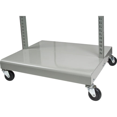 Chariot à bacs inclinables mobile - Chariot uniquement, double face, 67 cm L x 56 cm P x 146 cm H