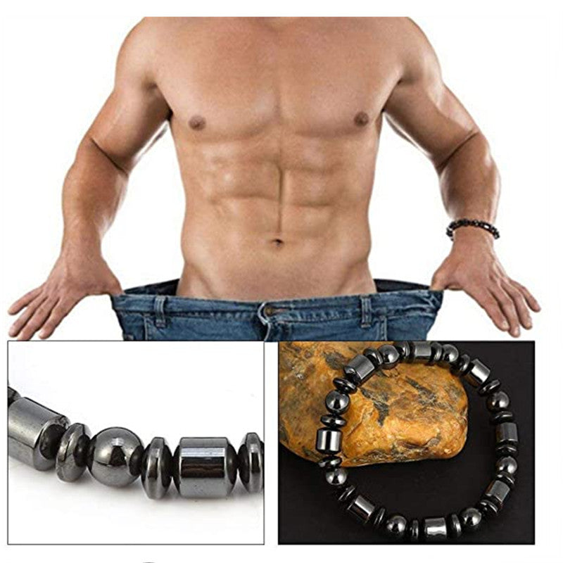 Magnetic Therapy Bracelet – Pentagram Stone Weight Loss & Pain Relief (Unisex)