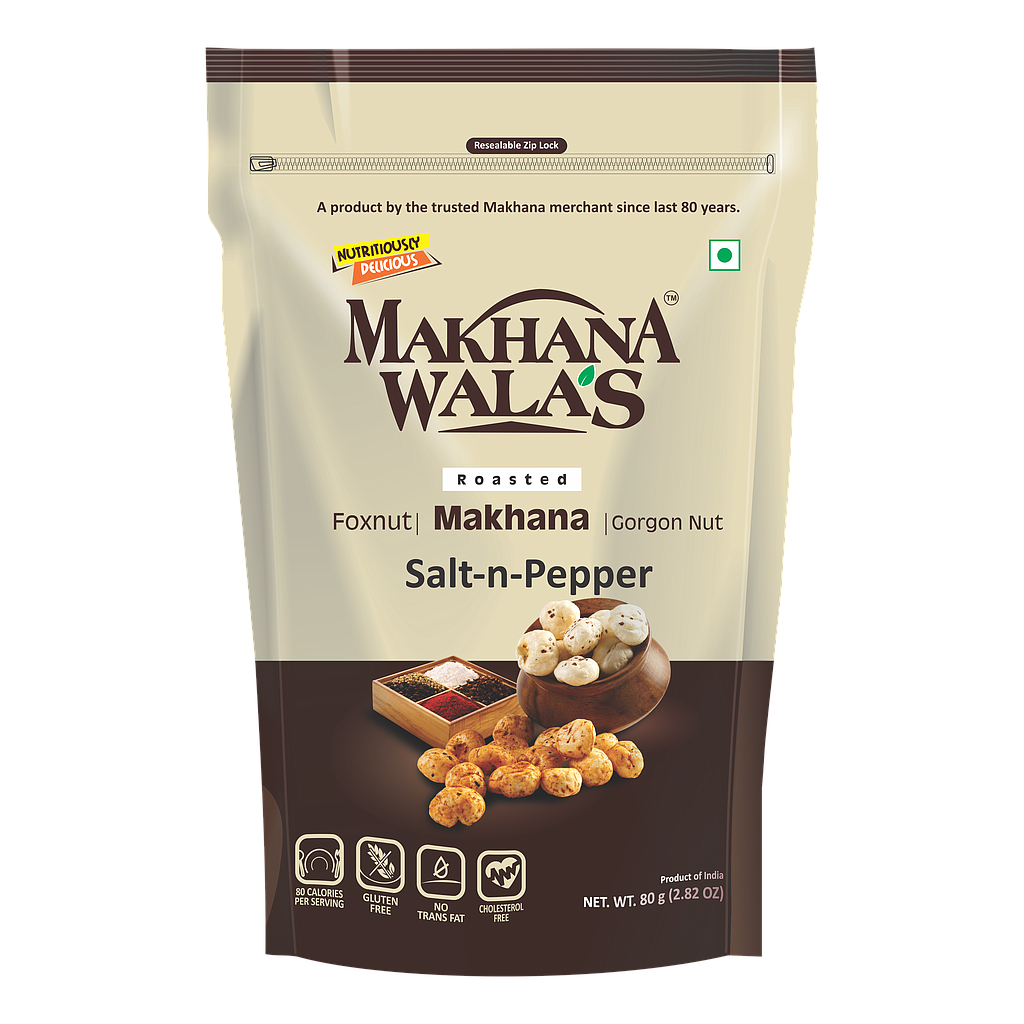 Makhana Walas Salt n pepper Roasted makhana 60g