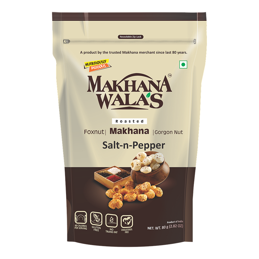 Makhana Walas Salt n pepper Roasted makhana 60g