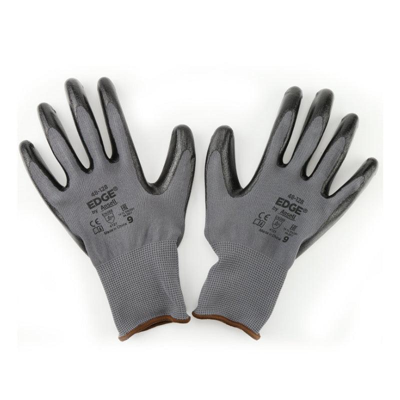 Nitrile Palm Coated Precision Work Gloves – 13-Needle Polyester Fine Operation Gloves for Electronics & Automotive