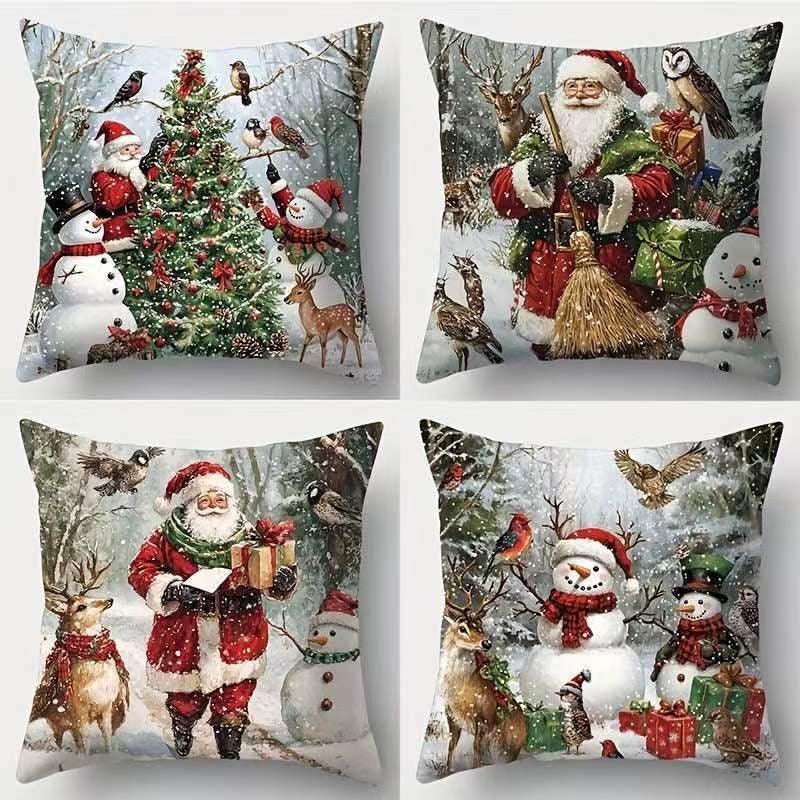 Pillow Cushion Cover Cartoon Printed 45×45cm Decor Cover
