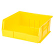 Bac empilable et suspendable, 28 cm L x 13 cm H x 27,5 cm P, Jaune