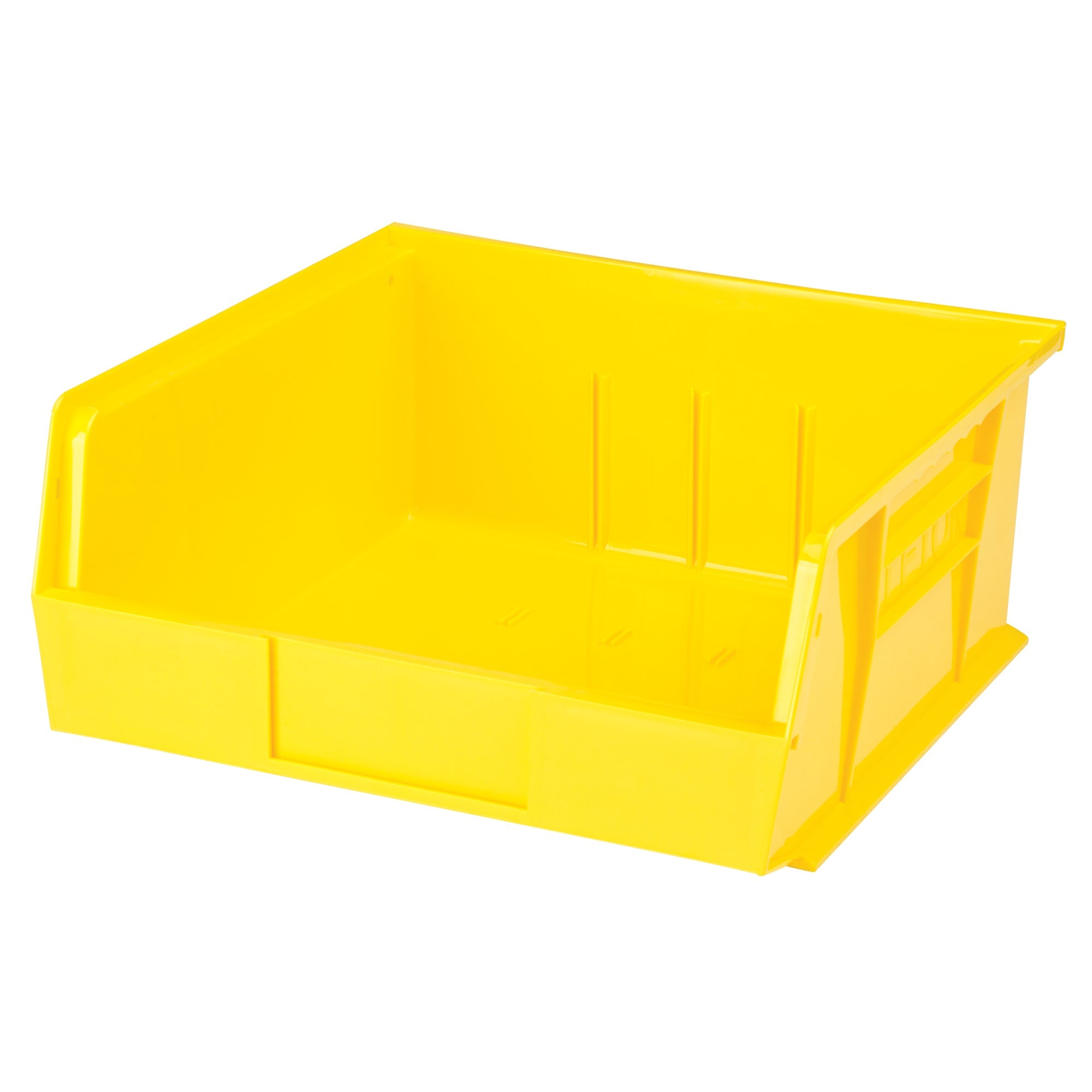 Bac empilable et suspendable, 28 cm L x 13 cm H x 27,5 cm P, Jaune