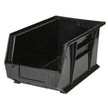 Bac empilable et suspendable, 21,3 cm (l) x 17,8 cm (h) x 37,5 cm (p), noir