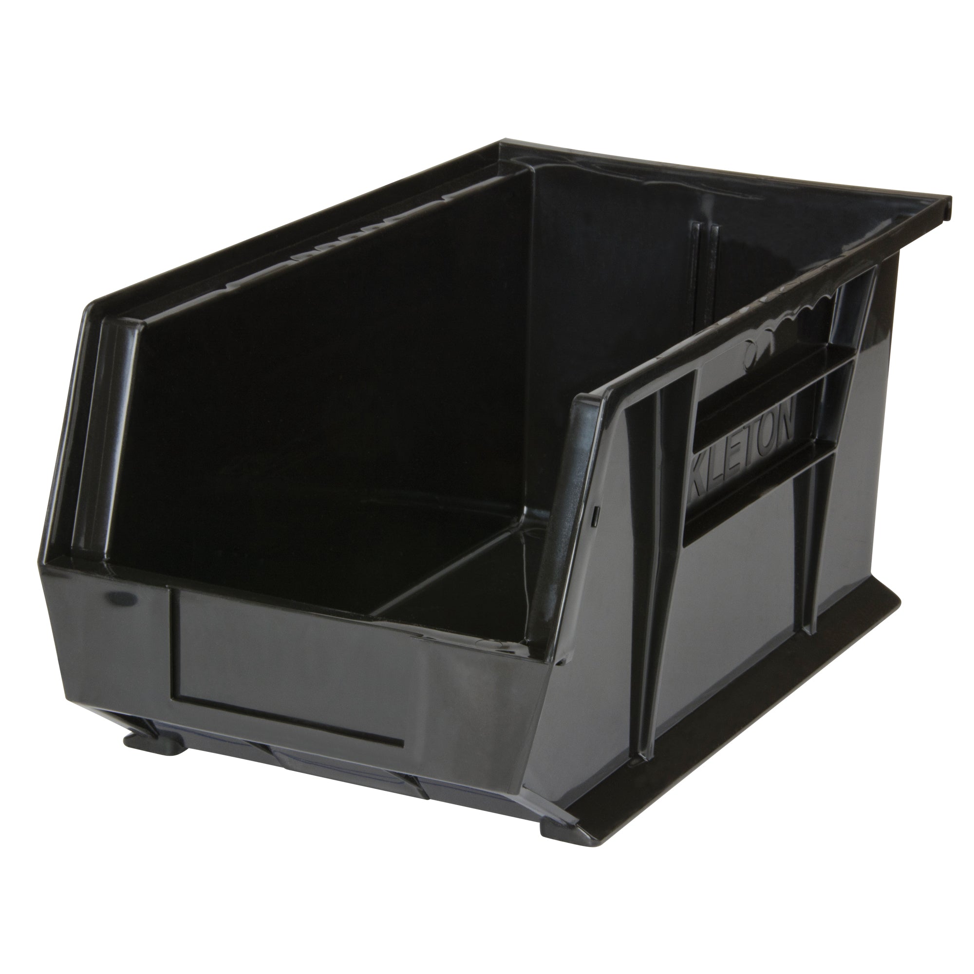 Bac empilable et suspendable, 21,3 cm (l) x 17,8 cm (h) x 37,5 cm (p), noir