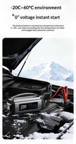 3-in-1 Portable Cordless Car Jump Starter & Tire Inflator – 6000mAh/8000mAh Emergency Kit Canada USA