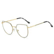 Women's Plate Anti-Blue Light Glasses – Fashion Metal Large Frame