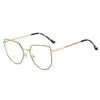 Women's Plate Anti-Blue Light Glasses – Fashion Metal Large Frame