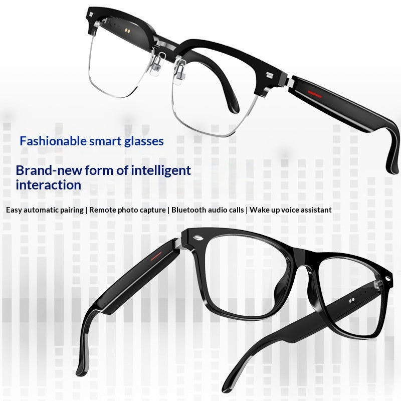 Bluetooth Smart Glasses with Blue Light Blocking Lenses for Calls Navigation and Music
