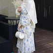 European And American Middle East Pure Meiqi Printed Long Dress